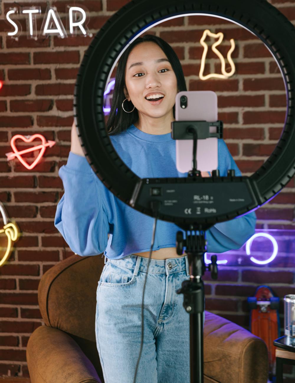 Ring light ile vlog çekimi